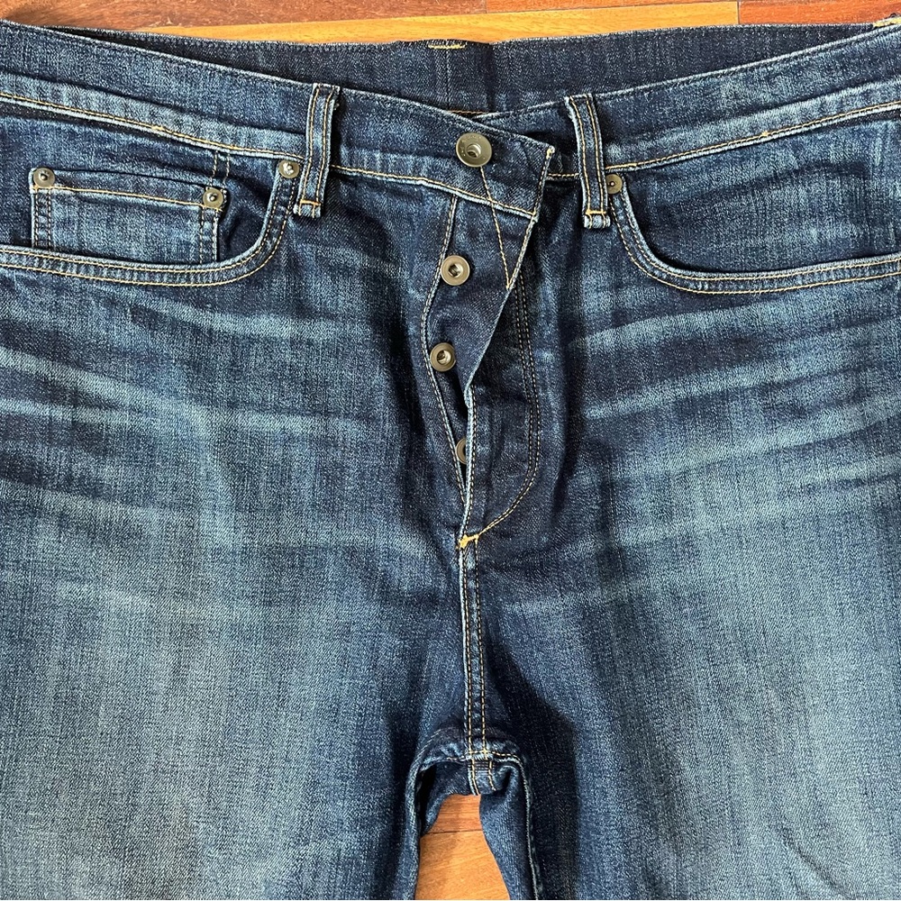 rag & bone Relaxed Blue Jeans with Vintage Wash